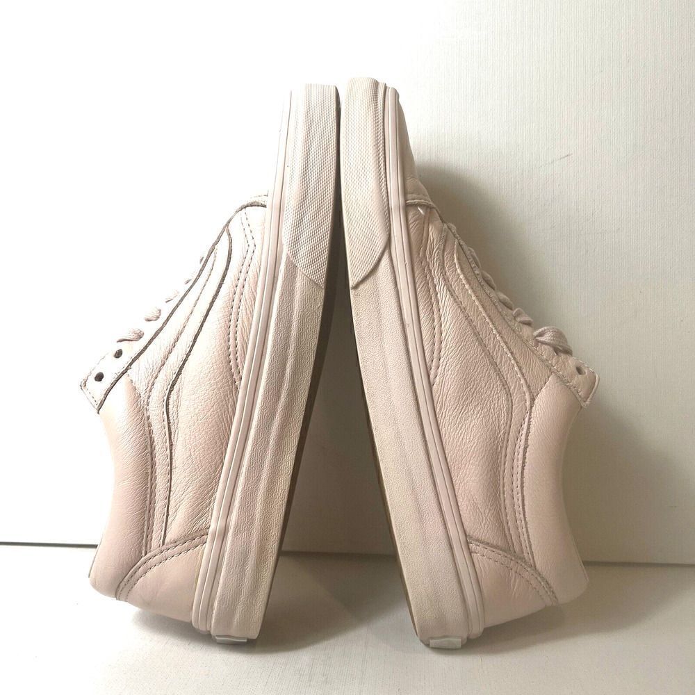 VANS Old Skool Pink Leather Skate Shoes Women's Size 8 Low Top Sneaker Men's 6.5 - Picture 6 of 11